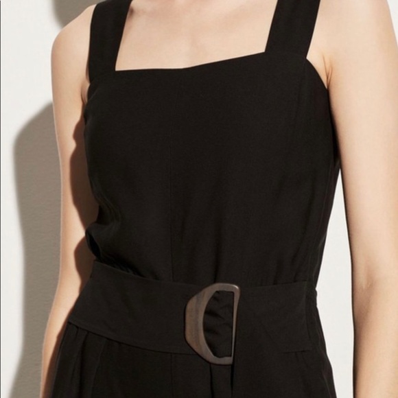 VINCE Belted Jumpsuit in black size 6 - Picture 2 of 15